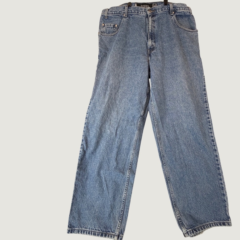 VTG Levi's SilverTab Baggy Jeans Mens 40x32 Blue Wide Leg Denim Y2K Skater Gruge
